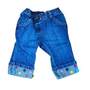 Vintage 2007 Gymboree Pants With Button Embellishments